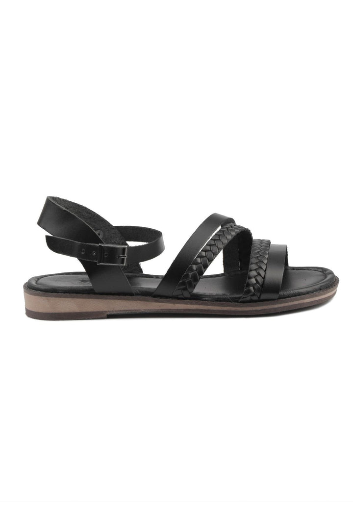 Pegia Women's Leather Sandals DG6021  - Black