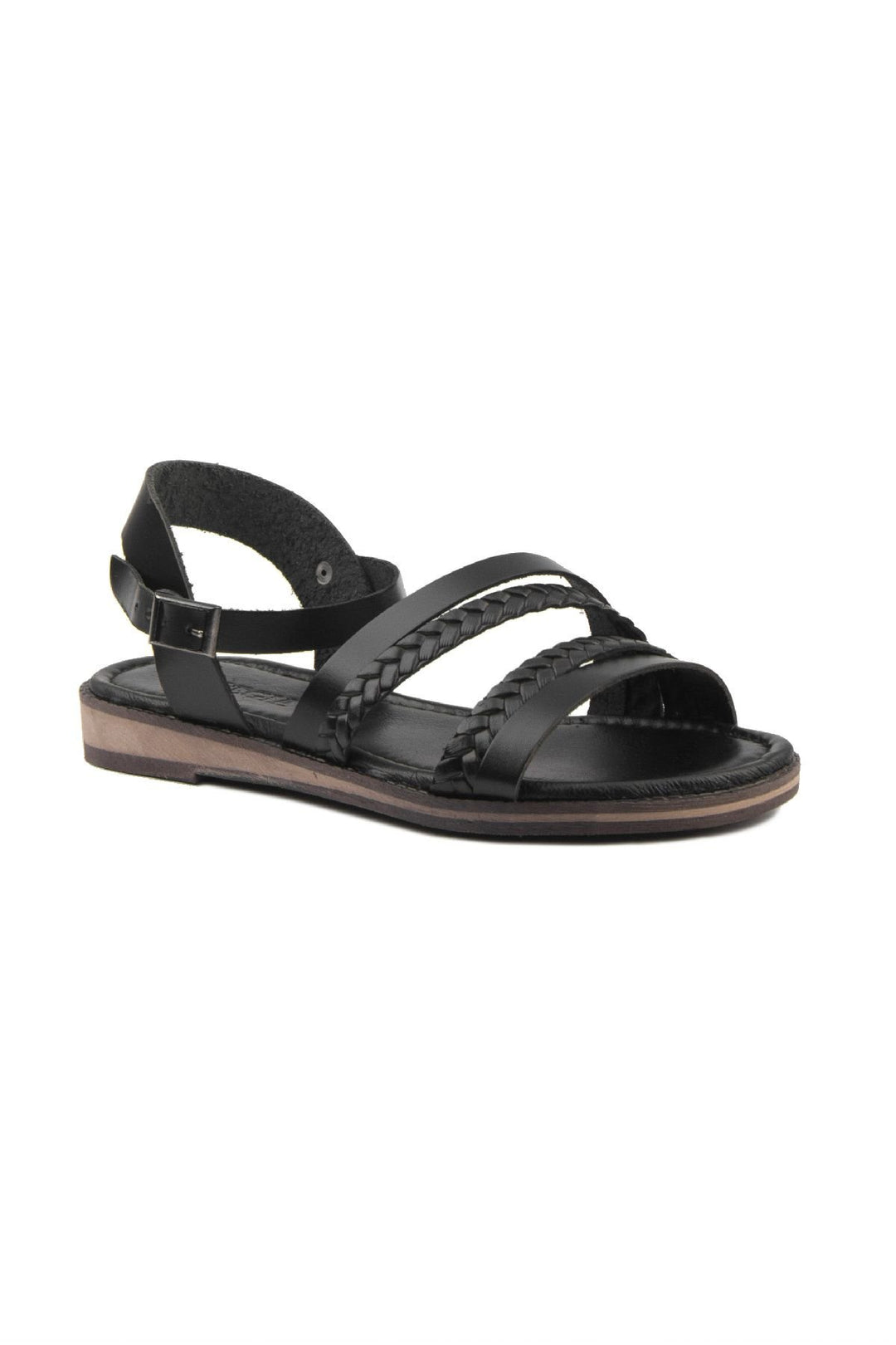 Pegia Women's Leather Sandals DG6021  - Black