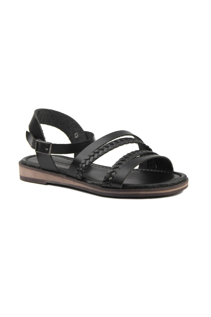 Pegia Women's Leather Sandals DG6021  - Black