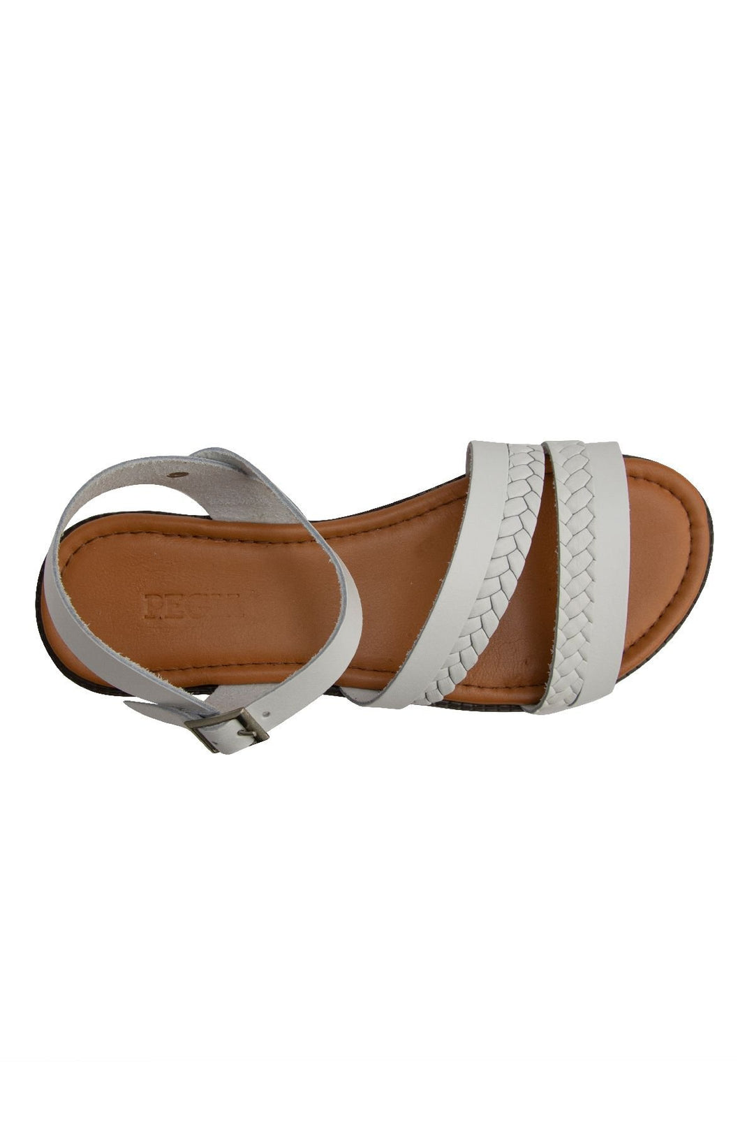 Pegia Women's Leather Sandals DG6021  - White