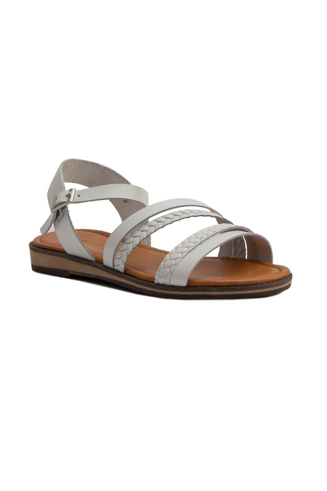 Pegia Women's Leather Sandals DG6021  - White