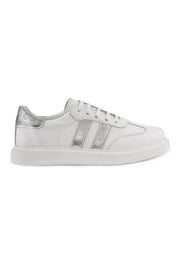 Pegia Women's Leather Sneakers DG6035  - Silver