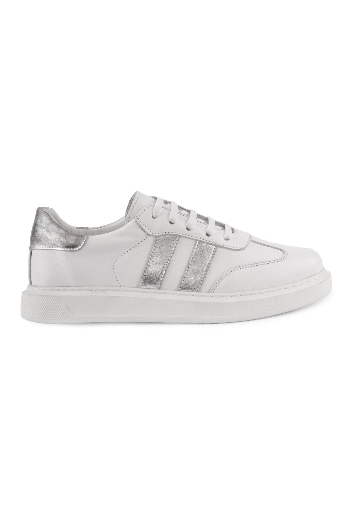 Pegia Women's Leather Sneakers DG6035  - Silver