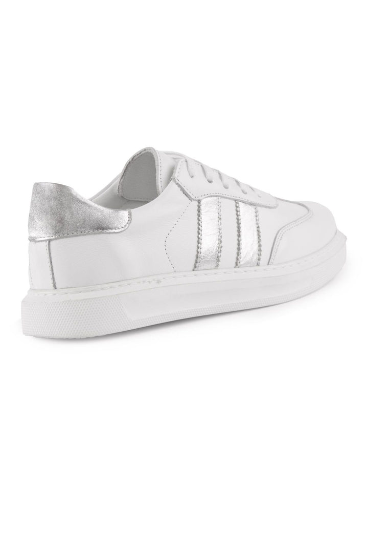 Pegia Women's Leather Sneakers DG6035  - Silver
