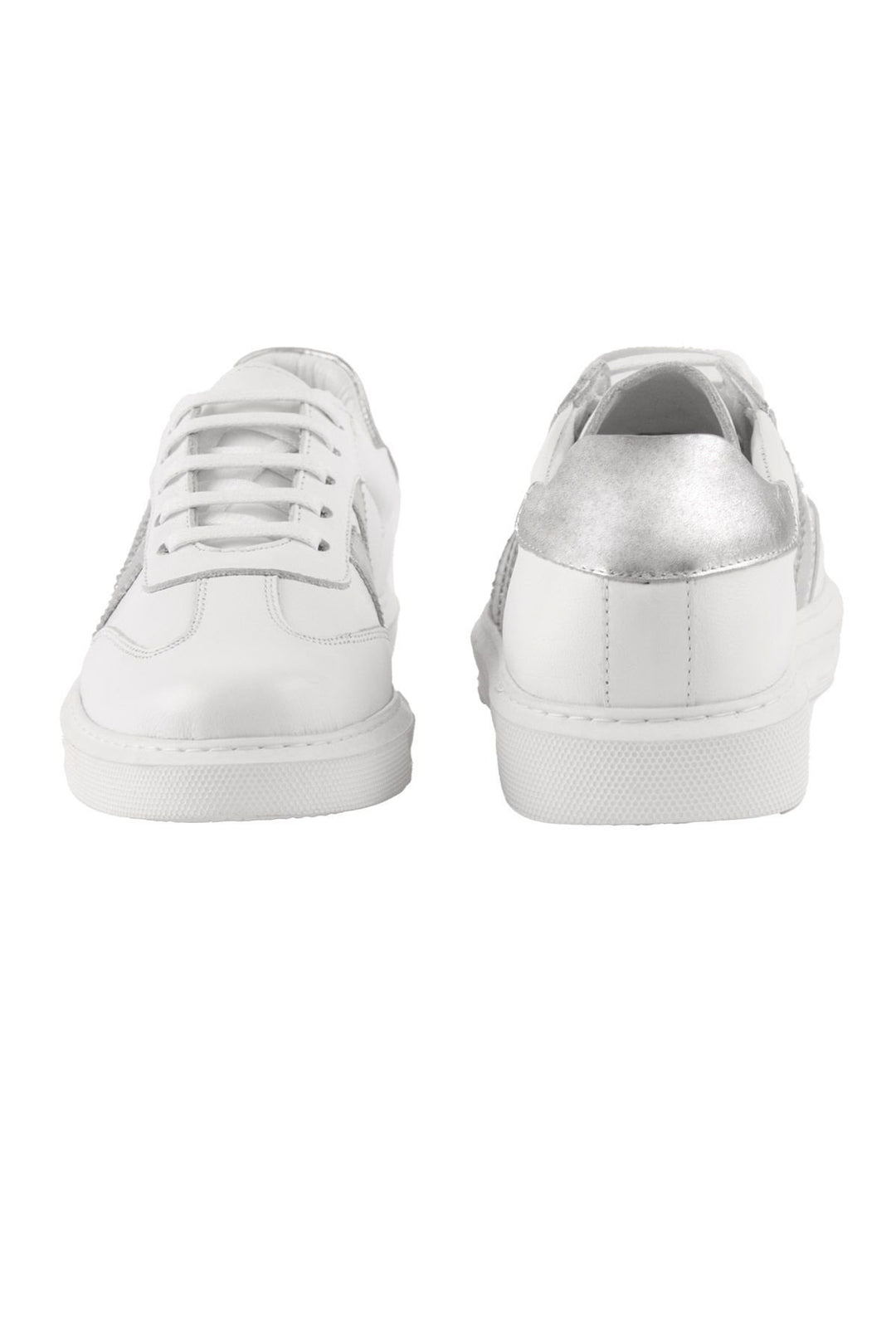 Pegia Women's Leather Sneakers DG6035  - Silver