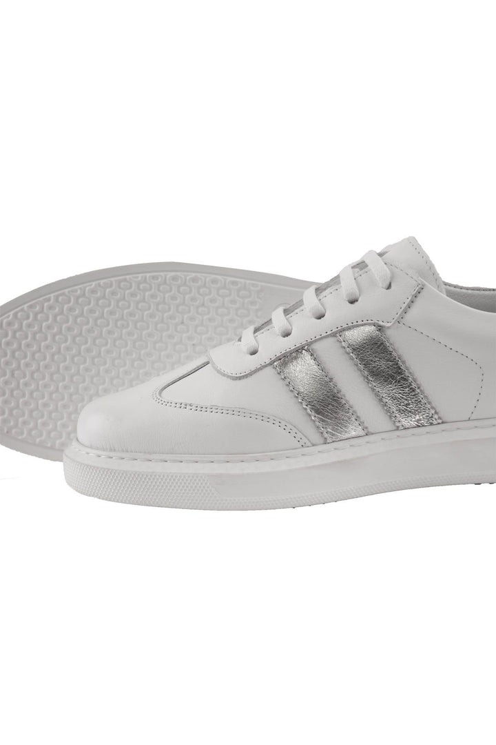 Pegia Women's Leather Sneakers DG6035  - Silver