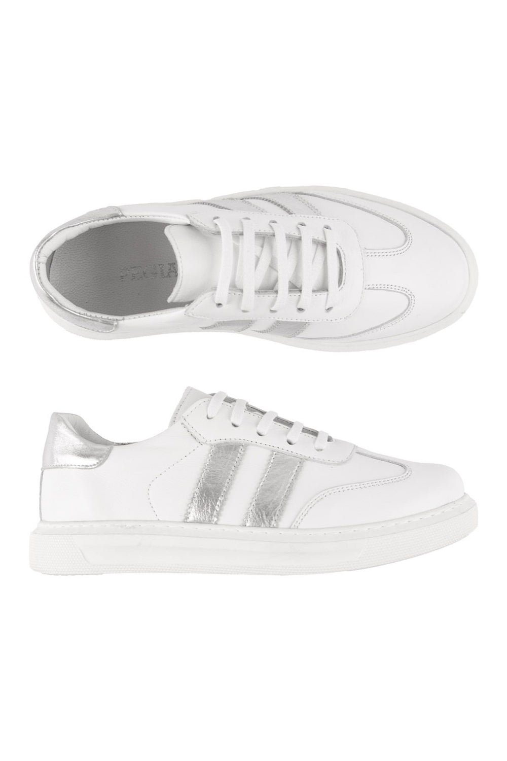 Pegia Women's Leather Sneakers DG6035  - Silver