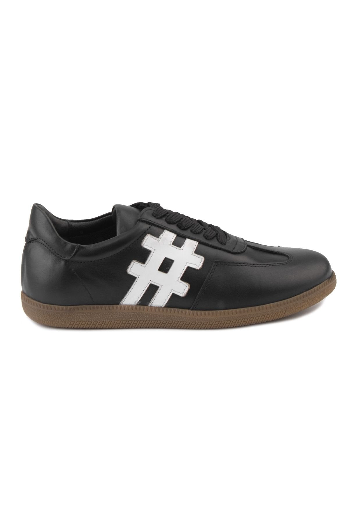 Pegia Women's Leather Sneakers DG6022  - Black