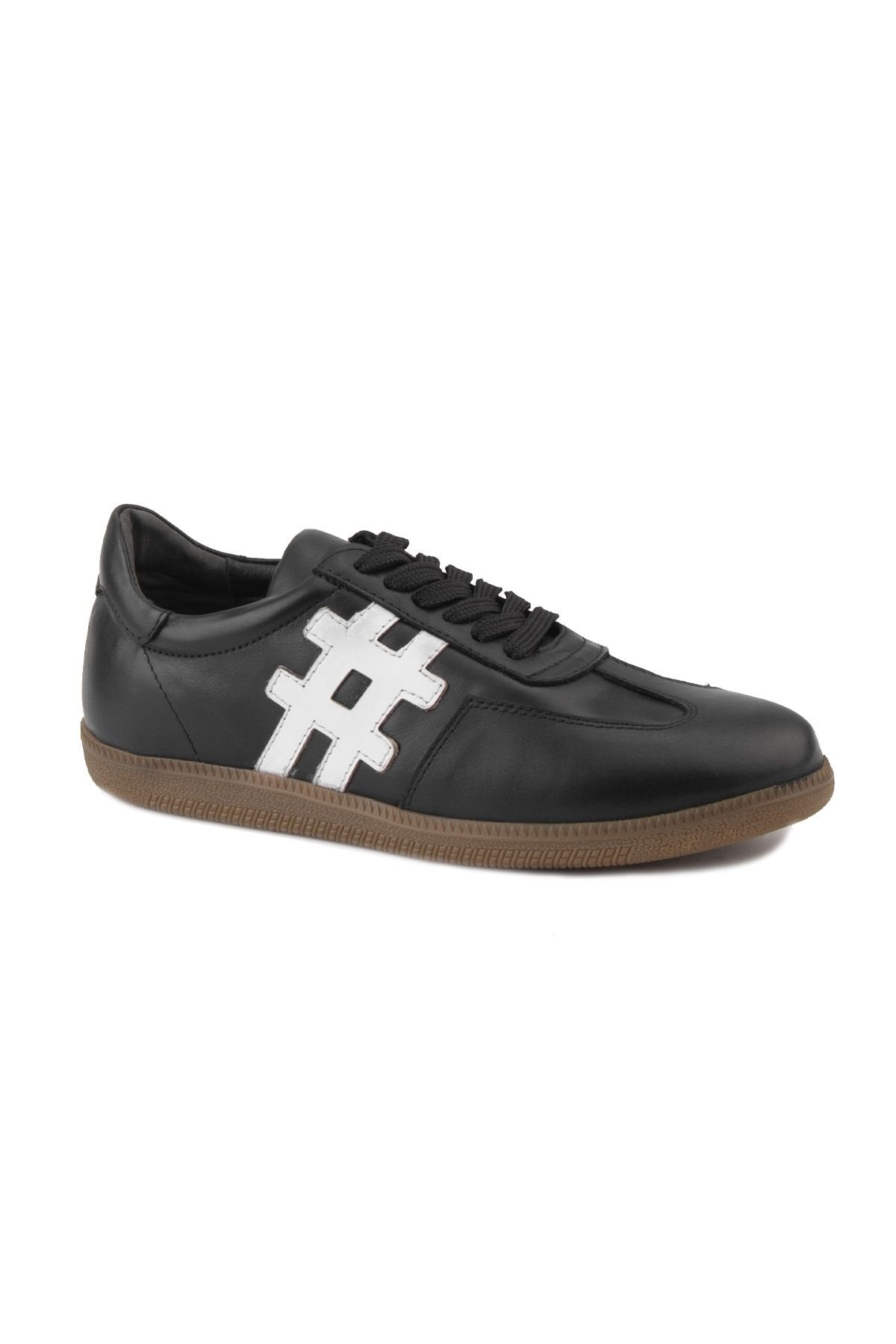 Pegia Women's Leather Sneakers DG6022  - Black