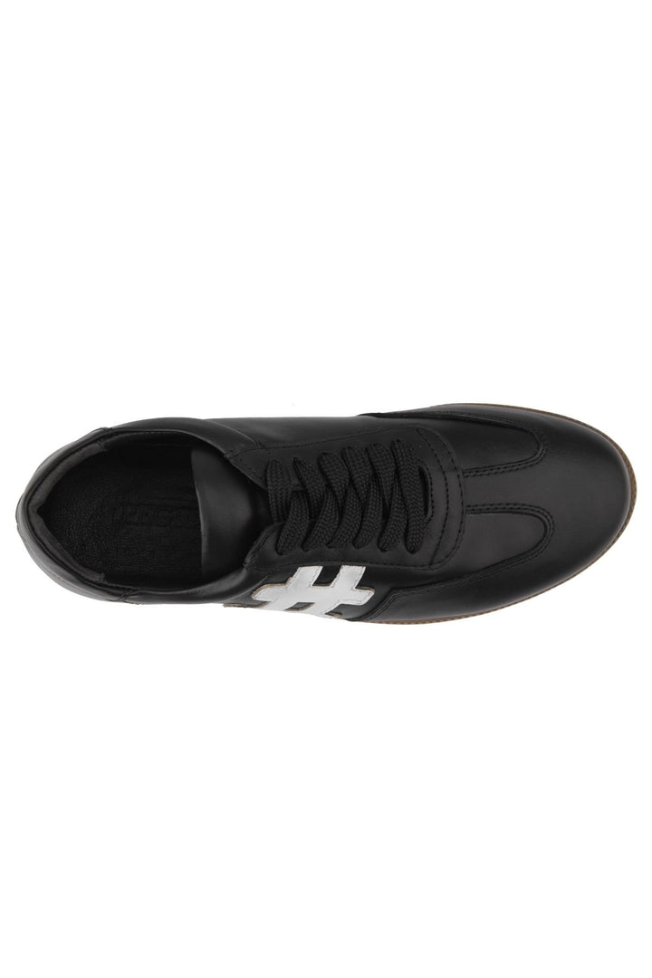 Pegia Women's Leather Sneakers DG6022  - Black