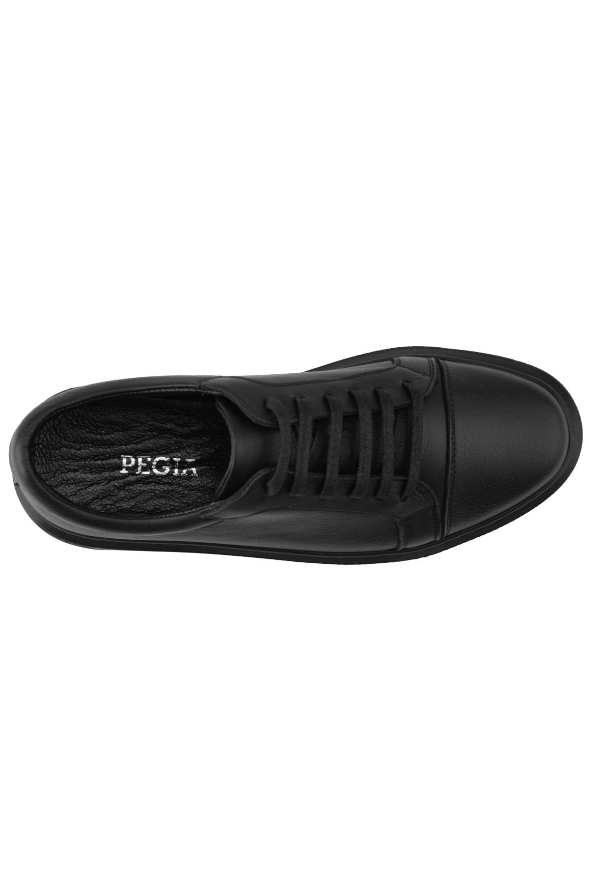 Pegia Women's Leather Sneakers DG6023  - Black