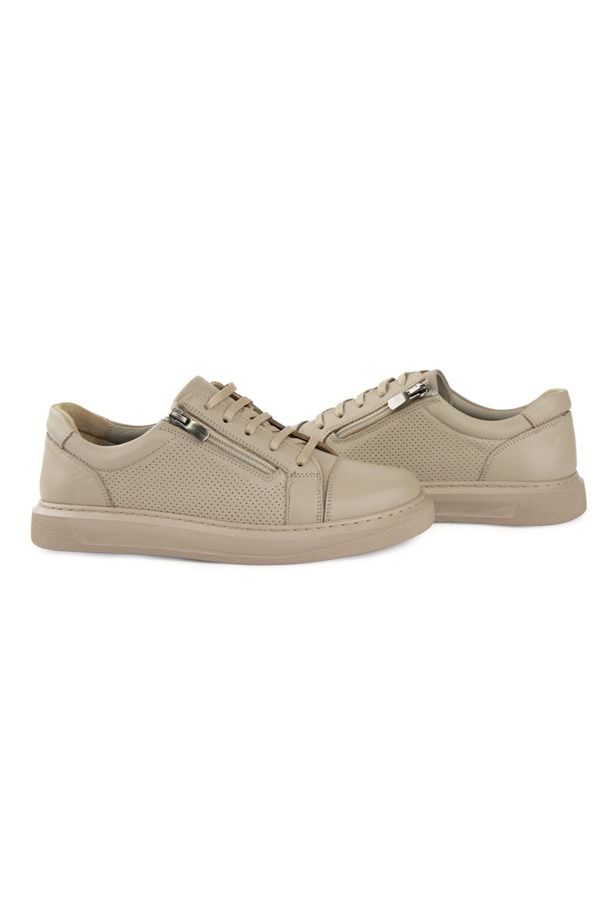 Pegia Women's Leather Sneakers DG6024  - Stone
