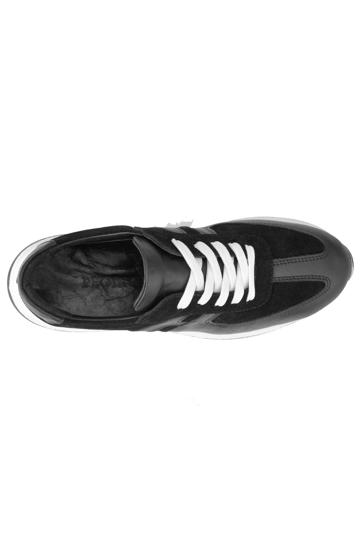 Pegia Women's Leather Sneakers DG6025  - Black