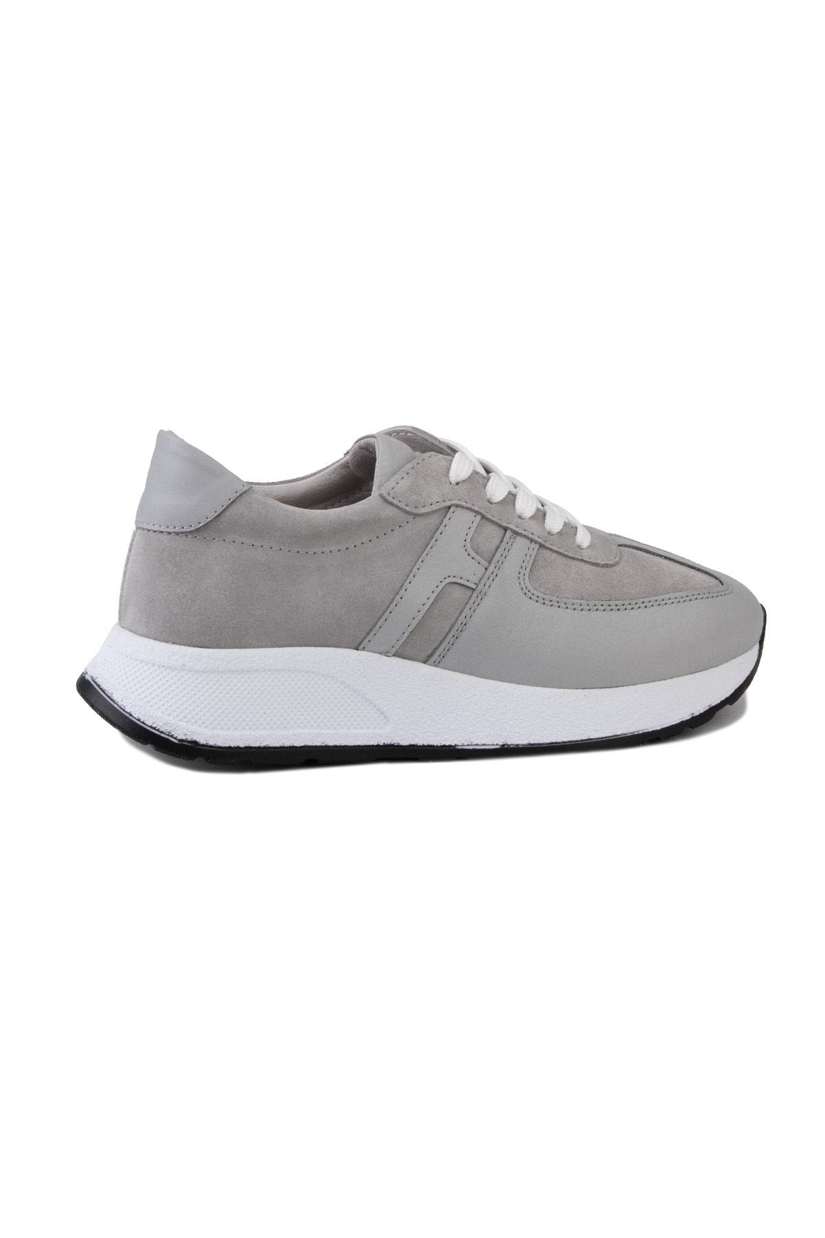 Pegia Women's Leather Sneakers DG6025  - Grey