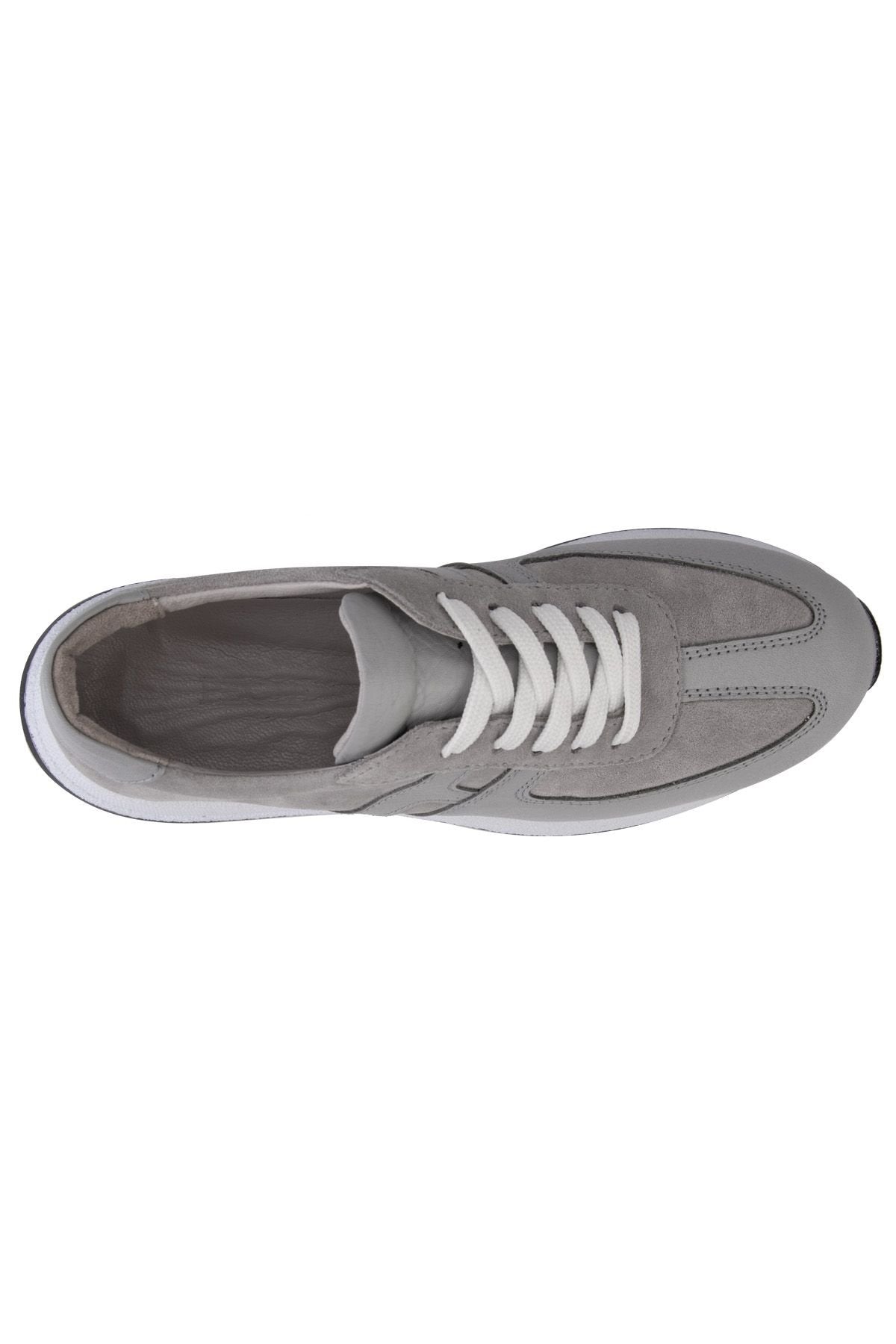 Pegia Women's Leather Sneakers DG6025  - Grey