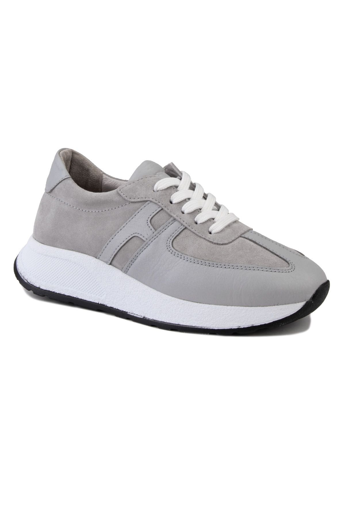 Pegia Women's Leather Sneakers DG6025  - Grey