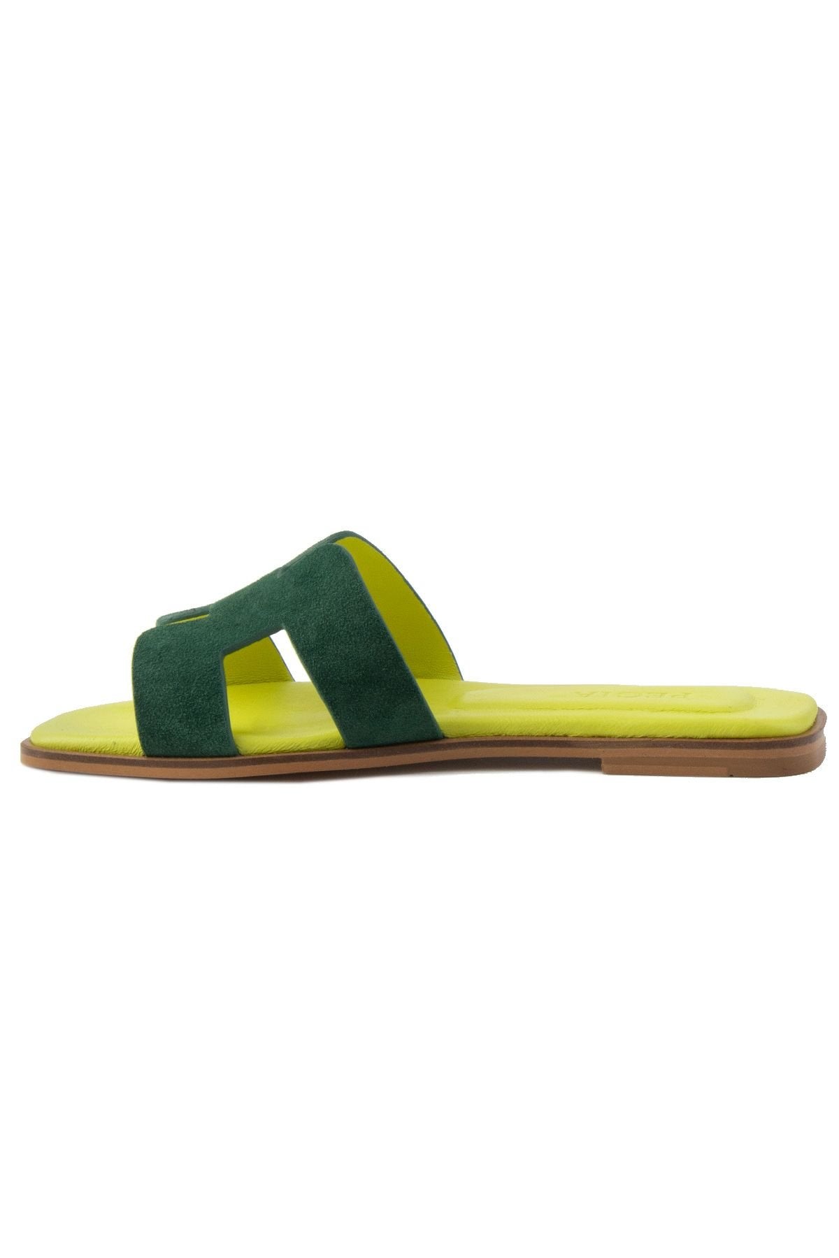 Pegia Women's Leather Slippers 215550  - Yellow