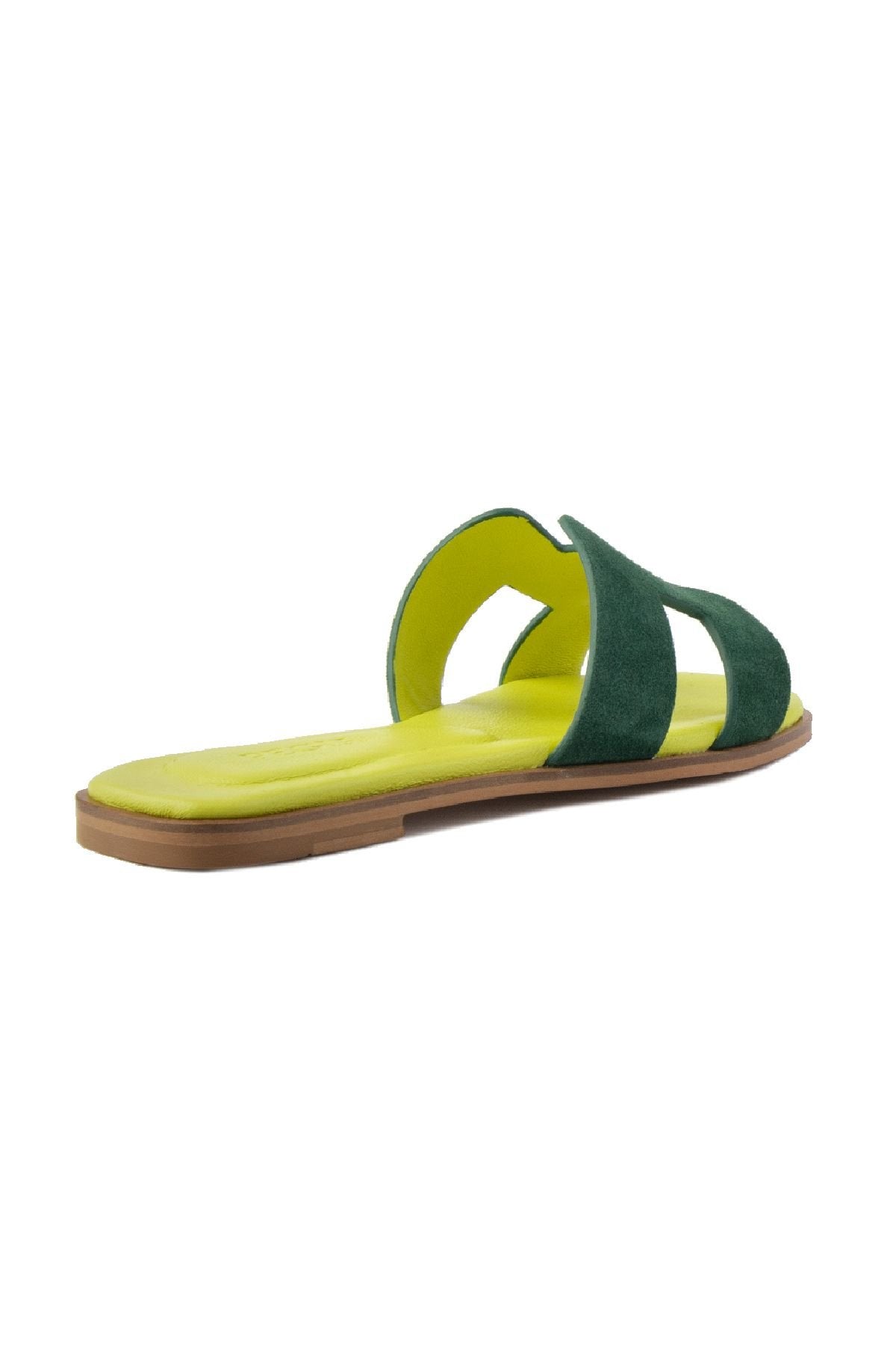 Pegia Women's Leather Slippers 215550  - Yellow
