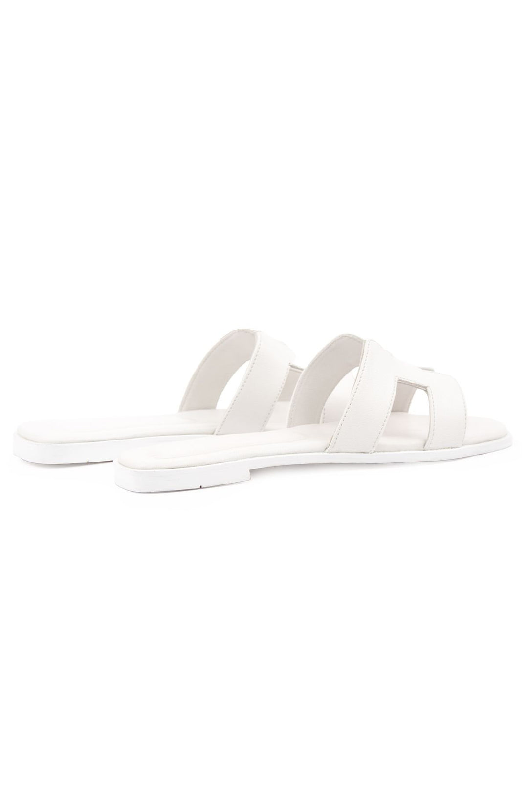 Pegia Women's Leather Slippers 215550  - White