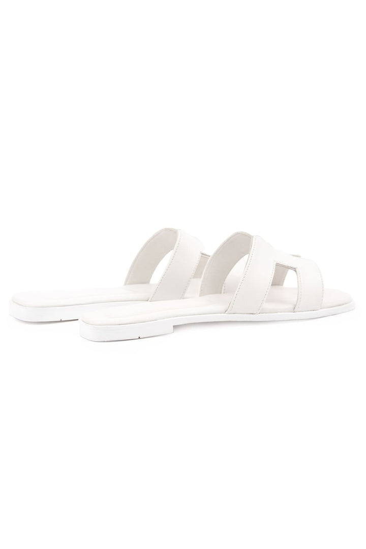 Pegia Women's Leather Slippers 215550  - White