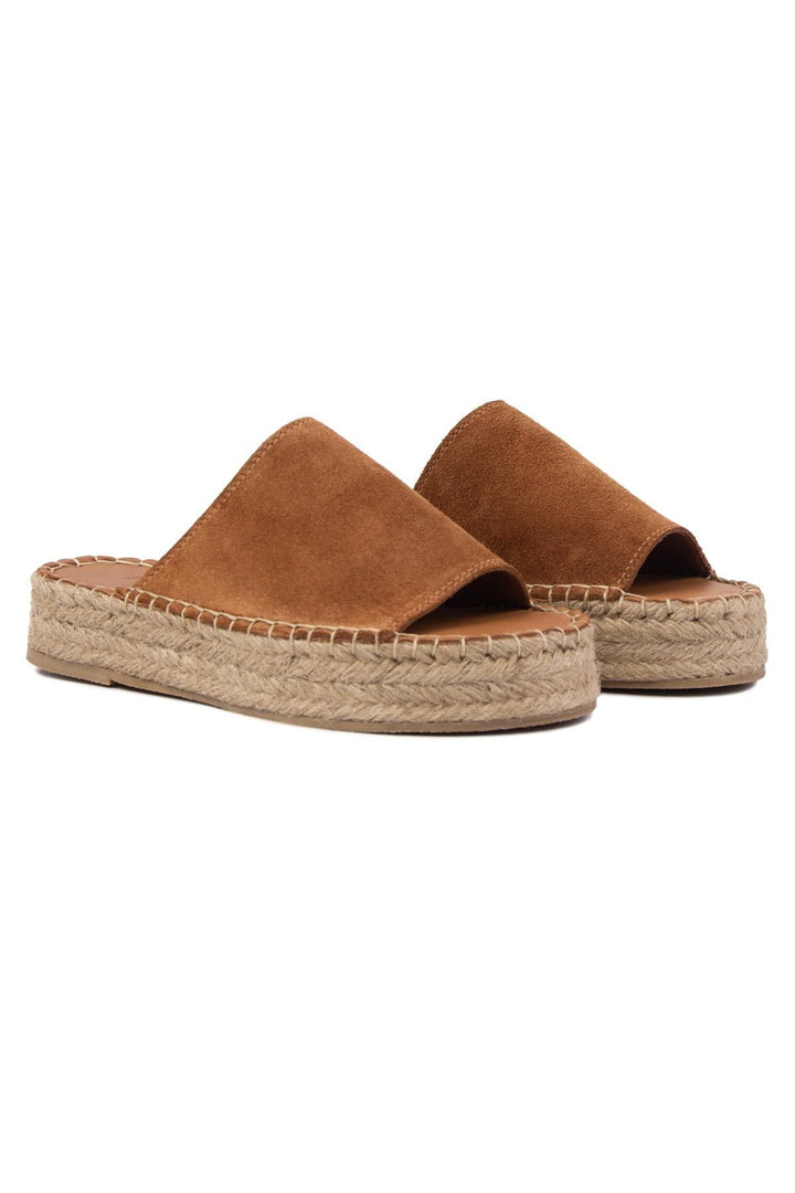 Pegia Women's Espadrille Slippers DG6027  - Chestnut