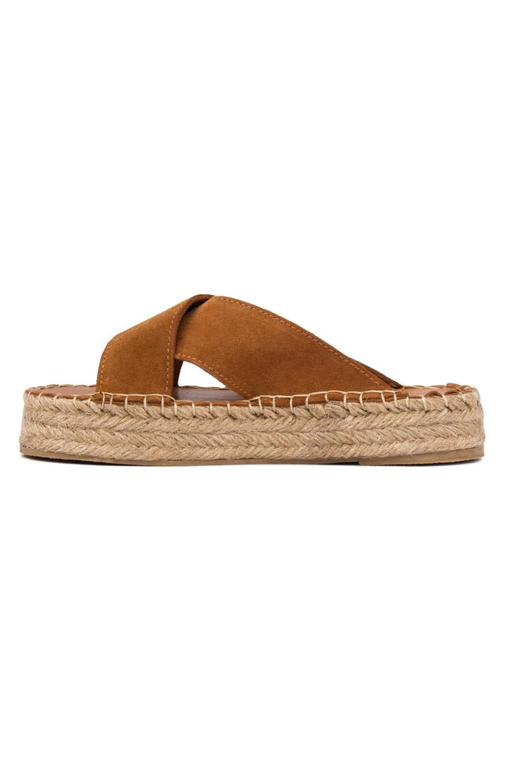 Pegia Women's Espadrille Slippers DG6036  - Chestnut