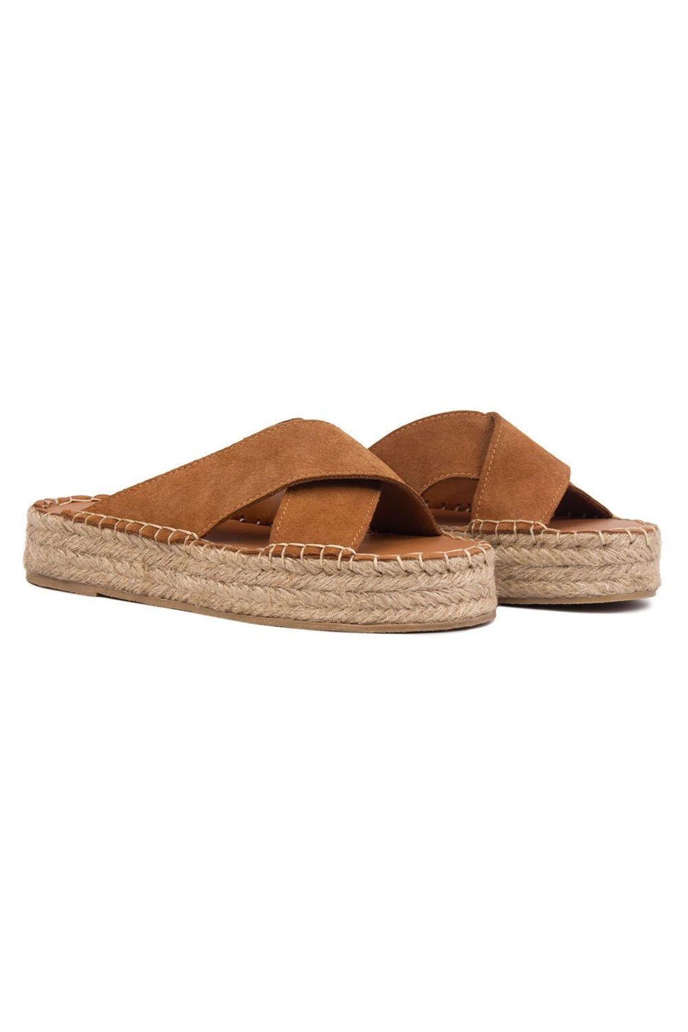 Pegia Women's Espadrille Slippers DG6036  - Chestnut
