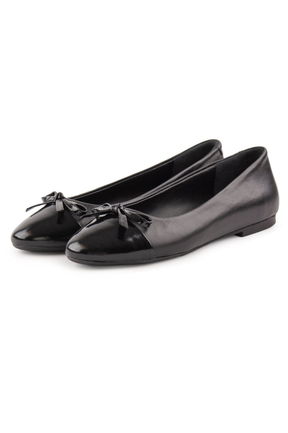 Pegia Women's Genuine Leather Ballerina DG6033  - Black