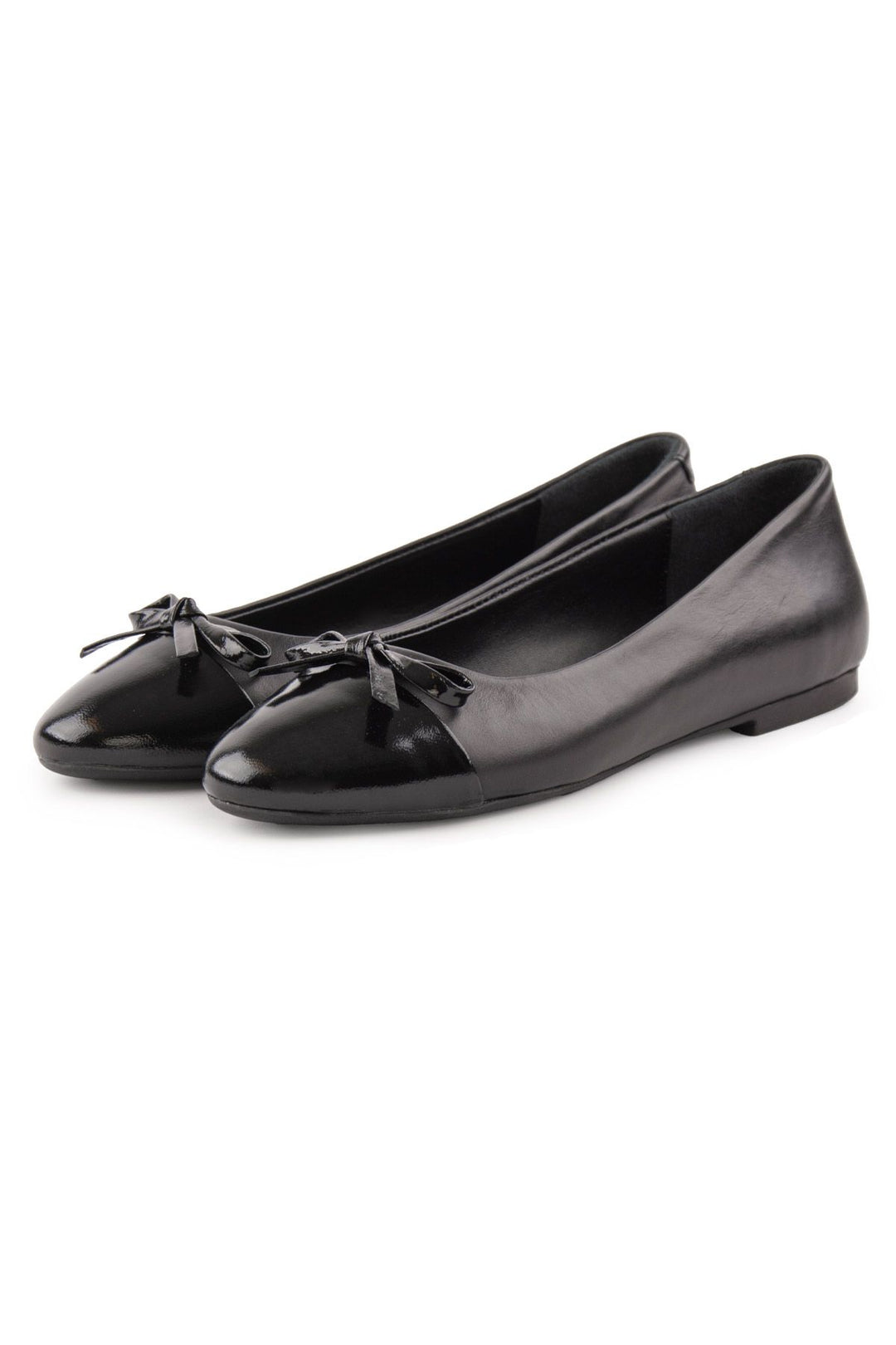 Pegia Women's Genuine Leather Ballerina DG6033  - Black