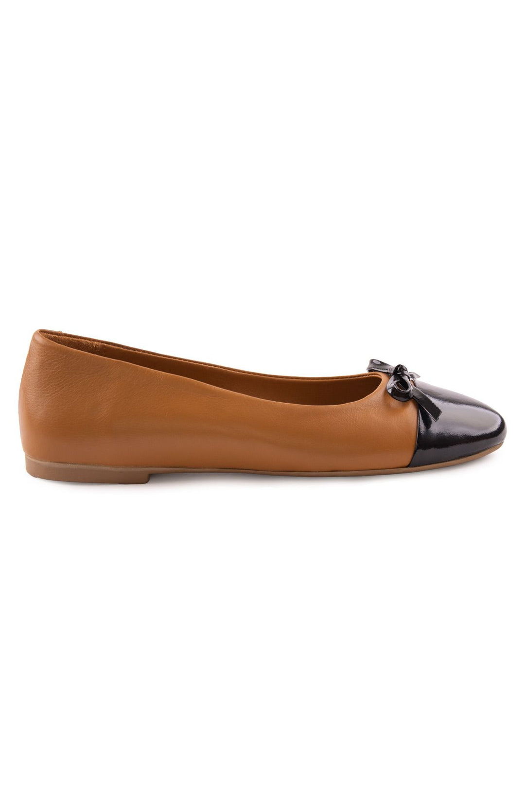 Pegia Women's Genuine Leather Ballerina DG6033  - Chestnut