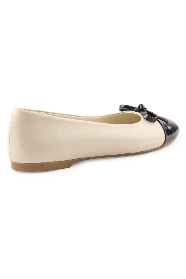 Pegia Women's Genuine Leather Ballerina DG6033  - Beige