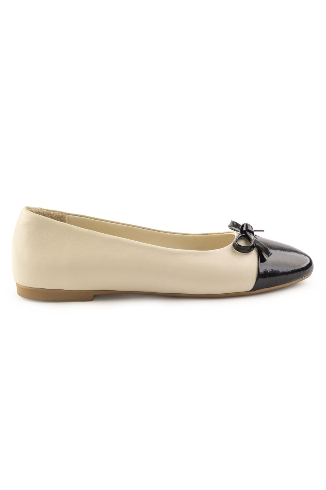 Pegia Women's Genuine Leather Ballerina DG6033  - Beige