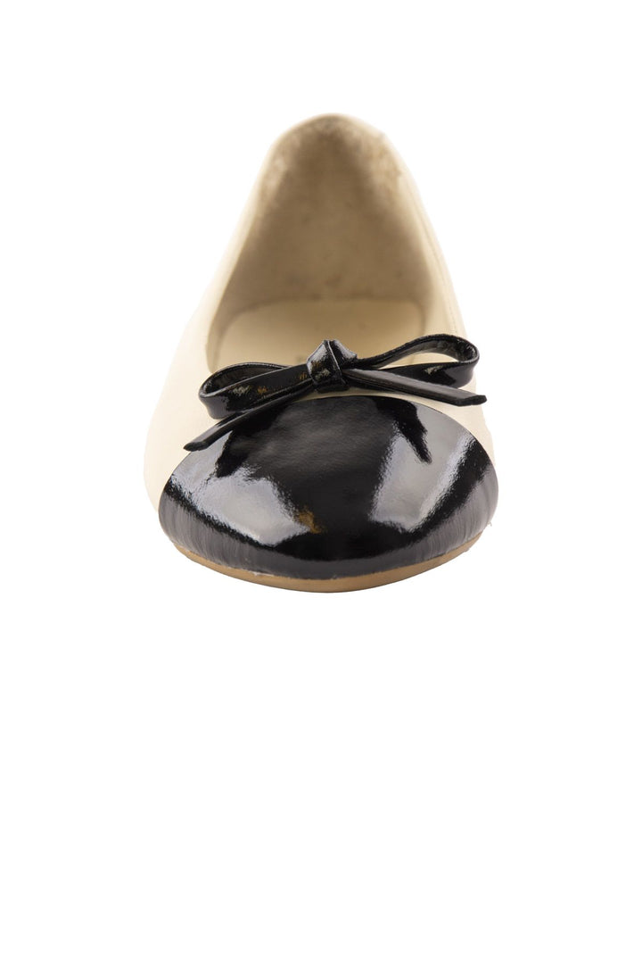 Pegia Women's Genuine Leather Ballerina DG6033  - Beige