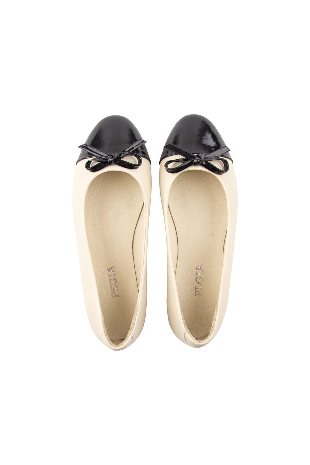 Pegia Women's Genuine Leather Ballerina DG6033  - Beige