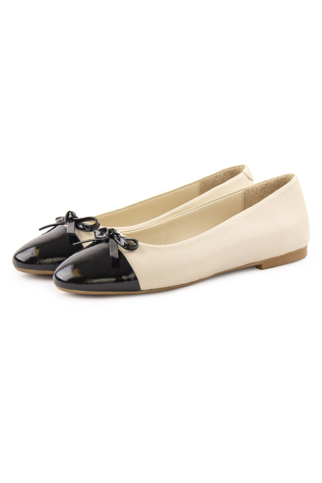 Pegia Women's Genuine Leather Ballerina DG6033  - Beige
