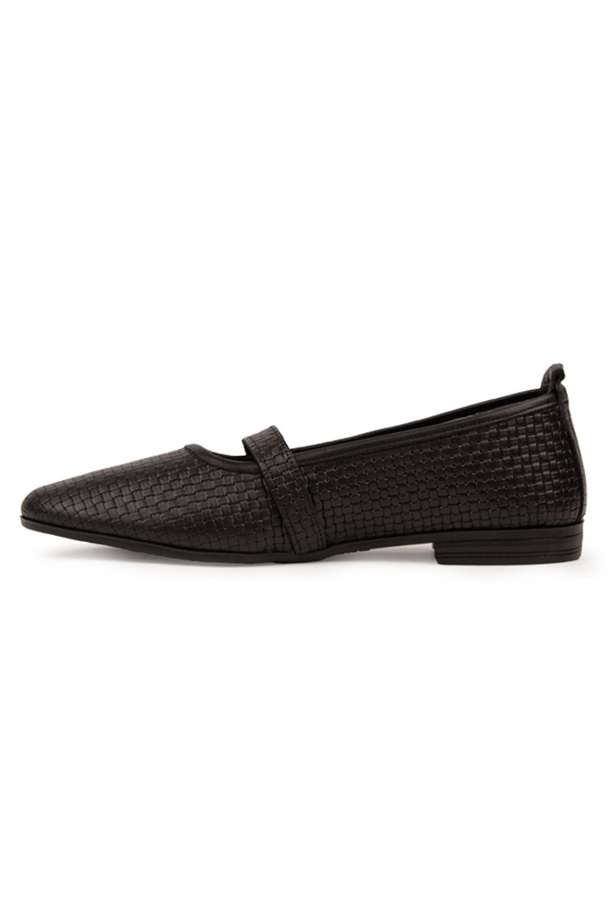 Pegia Genuine Leather Women's Ballet Flats DG6041  - Black