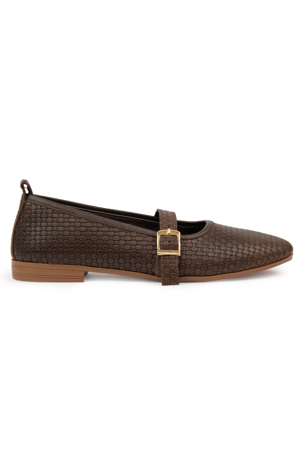 Pegia Genuine Leather Women's Ballet Flats DG6041  - Choco