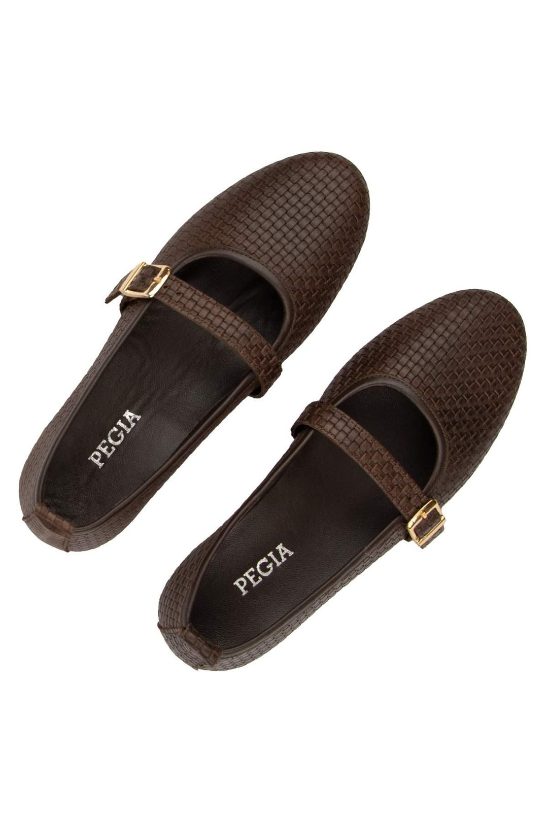 Pegia Genuine Leather Women's Ballet Flats DG6041  - Choco