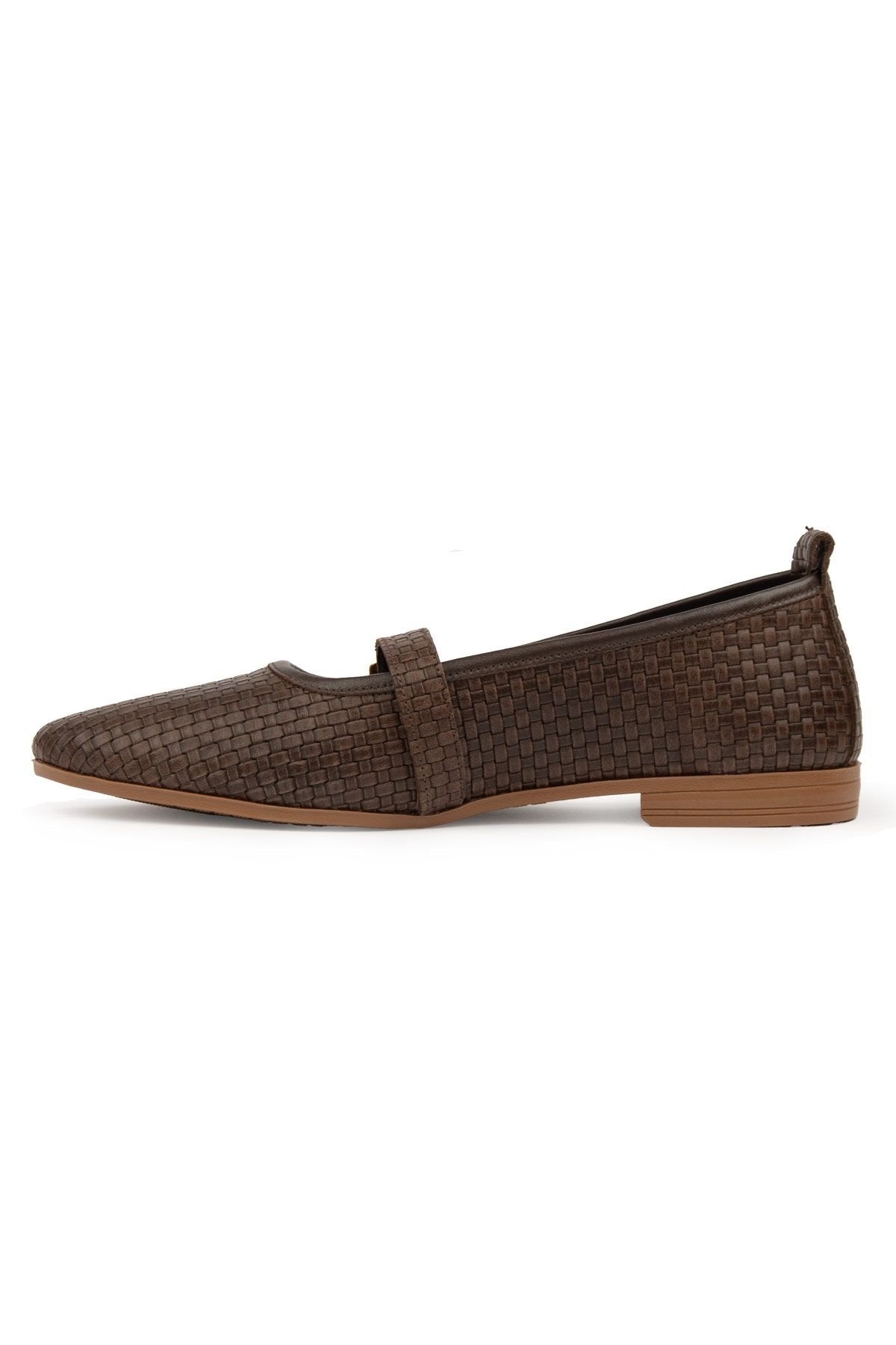 Pegia Genuine Leather Women's Ballet Flats DG6041  - Choco
