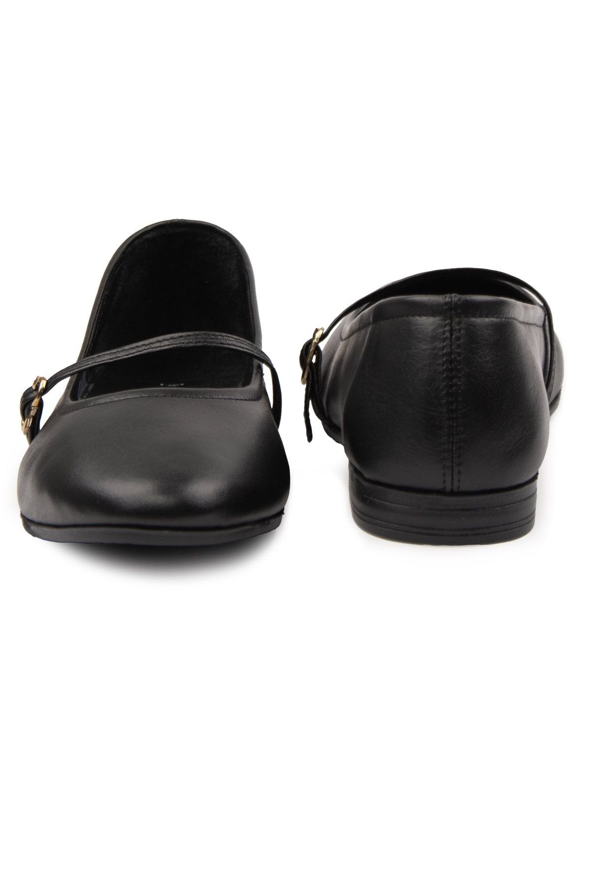 Pegia Women Leather Ballet Flats DG6042  - Black
