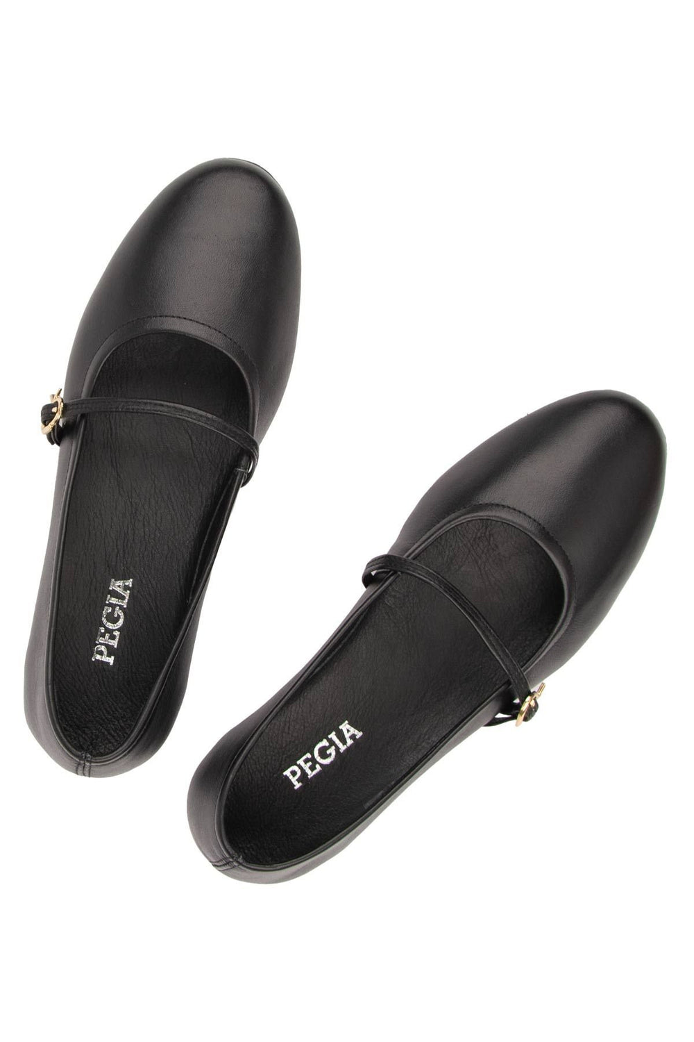 Pegia Women Leather Ballet Flats DG6042  - Black