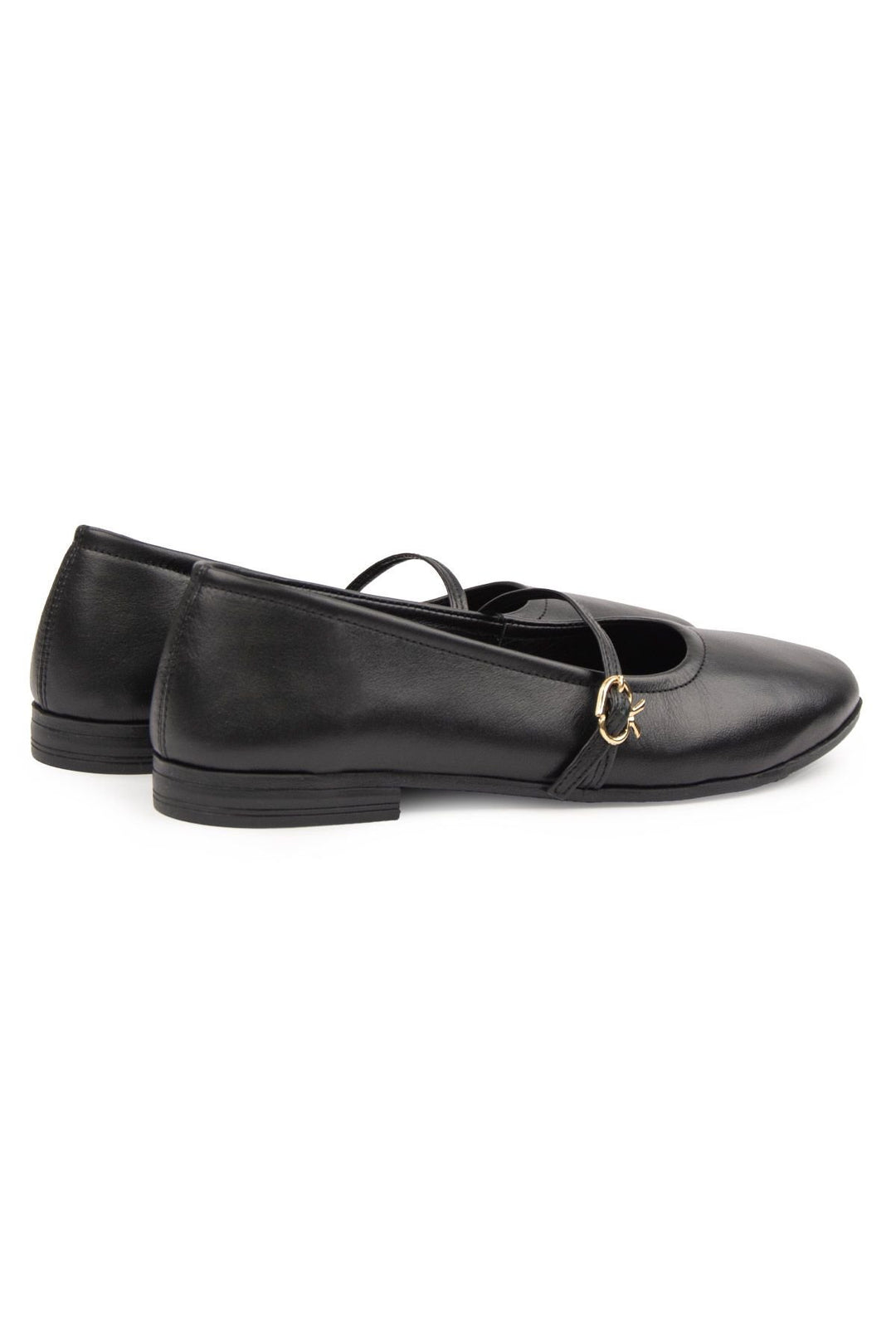 Pegia Women Leather Ballet Flats DG6042  - Black