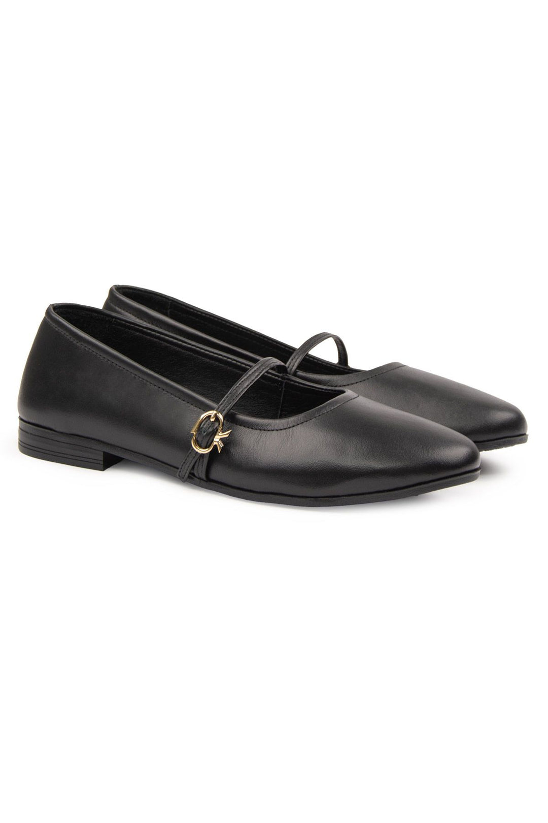 Pegia Women Leather Ballet Flats DG6042  - Black