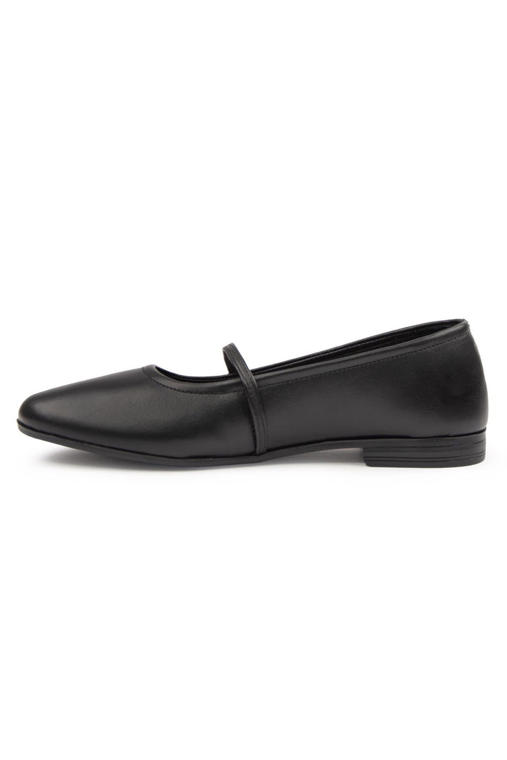 Pegia Women Leather Ballet Flats DG6042  - Black