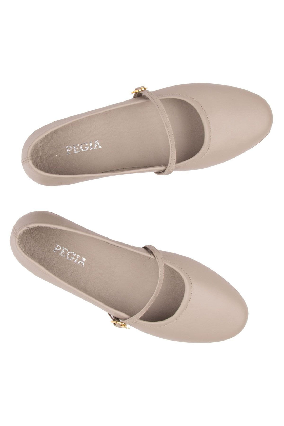 Pegia Women Leather Ballet Flats DG6042  - Stone