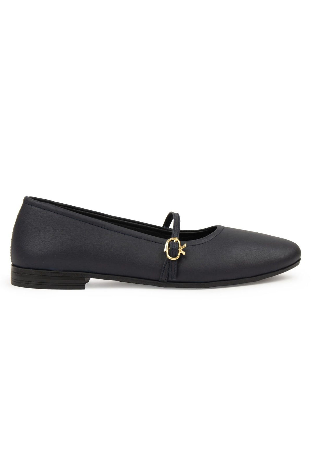 Pegia Women Leather Ballet Flats DG6042  - Navy