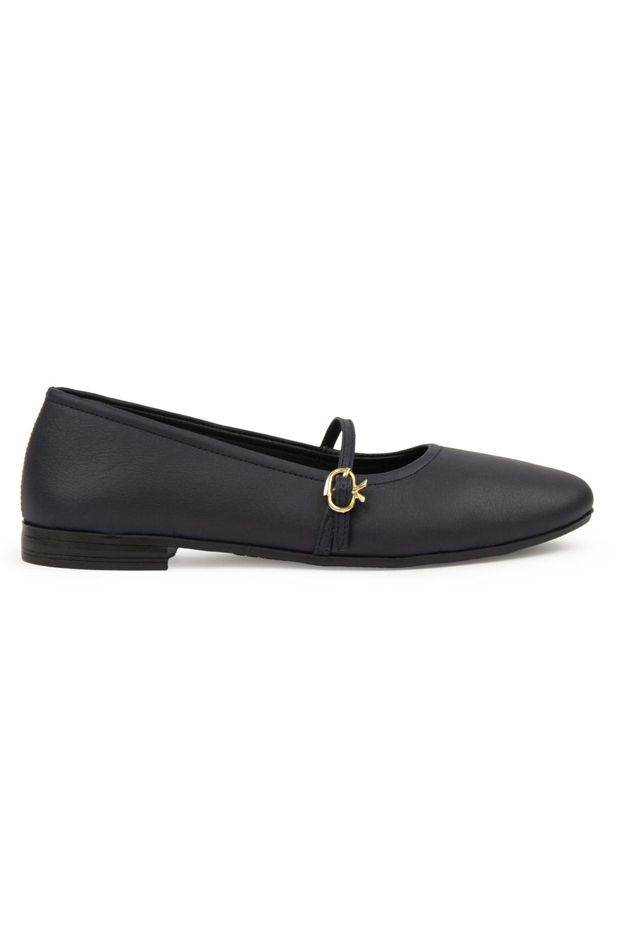 Pegia Women Leather Ballet Flats DG6042  - Navy