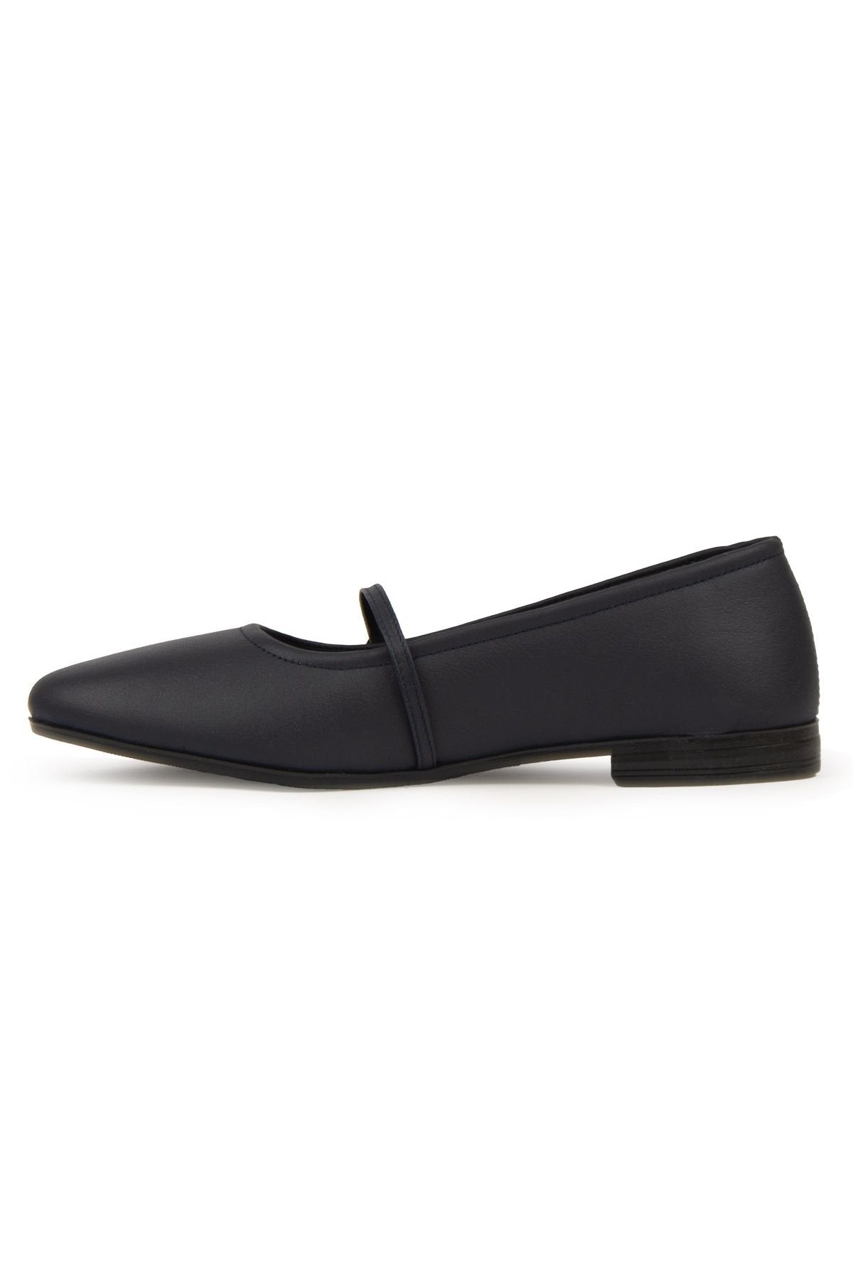 Pegia Women Leather Ballet Flats DG6042  - Navy