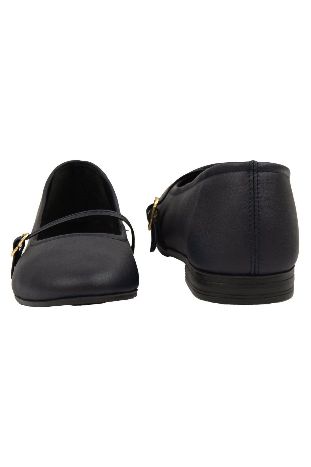 Pegia Women Leather Ballet Flats DG6042  - Navy