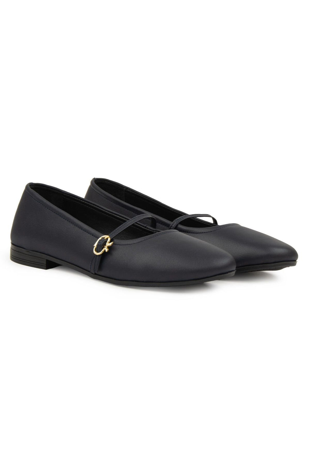 Pegia Women Leather Ballet Flats DG6042  - Navy